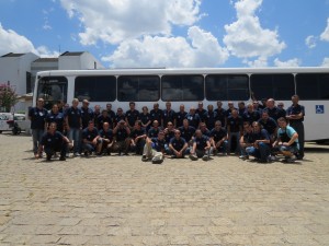 Motoristas reunidos na Centran para treinamento